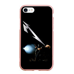 Чехол iPhone 7/8 матовый Quebec Magnetic - Metallica, цвет: 3D-светло-розовый