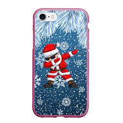 Чехол iPhone 7/8 матовый DAB SANTA WINTER, цвет: 3D-малиновый