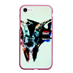 Чехол iPhone 7/8 матовый Iowa - Slipknot, цвет: 3D-малиновый