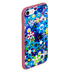 Чехол iPhone 7/8 матовый ТАКАСИ МУРАКАМИ, цвет: 3D-малиновый — фото 2