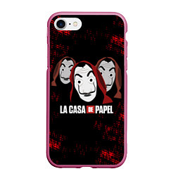 Чехол iPhone 7/8 матовый БУМАЖНЫЙ ДОМ СЕРИАЛ LA CASA DE PAPEL BELLA CIAO