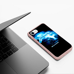 Чехол iPhone 7/8 матовый Ride the Lightning Metallica, цвет: 3D-светло-розовый — фото 2