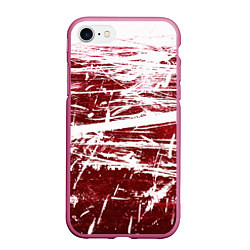 Чехол iPhone 7/8 матовый CRAZY RED, цвет: 3D-малиновый