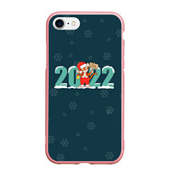Чехол iPhone 7/8 матовый Новый год 2022 Год тигра