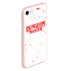 Чехол iPhone 7/8 матовый DUNGEON MASTER BLOOD ГАЧИМУЧИ БЕЛЫЙ, цвет: 3D-светло-розовый — фото 2