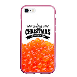 Чехол iPhone 7/8 матовый ИКРА - Merry Christmas