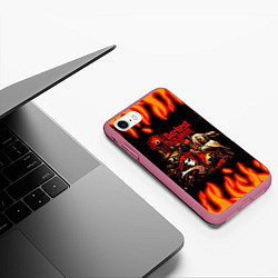 Чехол iPhone 7/8 матовый Darkest Dungeon Heroes, цвет: 3D-малиновый — фото 2