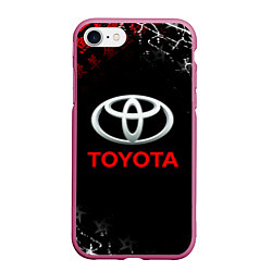 Чехол iPhone 7/8 матовый TOYOTA JAPAN RED STYLE ТОЙОТА ЯПОНИЯ, цвет: 3D-малиновый