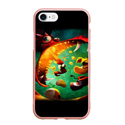 Чехол iPhone 7/8 матовый Rayman Legend, цвет: 3D-светло-розовый