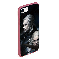 Чехол iPhone 7/8 матовый THE WITCHER 2 SEASON, цвет: 3D-малиновый — фото 2