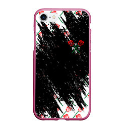 Чехол iPhone 7/8 матовый Payton Moormeie Rose, цвет: 3D-малиновый