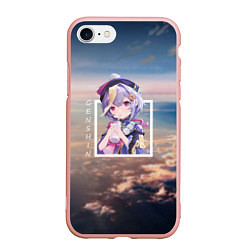 Чехол iPhone 7/8 матовый Цици Qiqi, Genshin Impact Геншин импакт, цвет: 3D-светло-розовый
