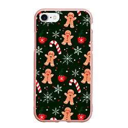 Чехол iPhone 7/8 матовый НОВЫЙ ГОД 2022 АТМОСФЕРА, цвет: 3D-светло-розовый