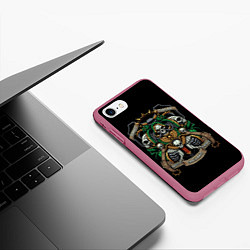 Чехол iPhone 7/8 матовый Капелланус, цвет: 3D-малиновый — фото 2