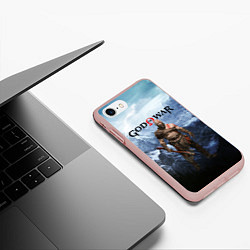 Чехол iPhone 7/8 матовый Великий God of War Z, цвет: 3D-светло-розовый — фото 2