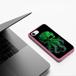 Чехол iPhone 7/8 матовый 3D морской житель, цвет: 3D-малиновый — фото 2