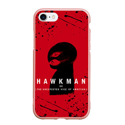 Чехол iPhone 7/8 матовый HAWKMAN BERSERK, цвет: 3D-светло-розовый