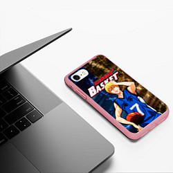 Чехол iPhone 7/8 матовый Kuroko no Basuke, Рёта Кисе Kise Ryota, цвет: 3D-баблгам — фото 2