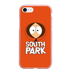 Чехол iPhone 7/8 матовый Южный парк Кенни South Park, цвет: 3D-светло-розовый