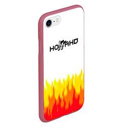 Чехол iPhone 7/8 матовый Ноггано 228 пламя, цвет: 3D-малиновый — фото 2