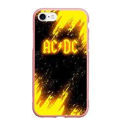 Чехол iPhone 7/8 матовый ACDC - Neon, цвет: 3D-баблгам