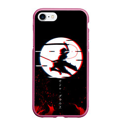 Чехол iPhone 7/8 матовый Attack on Titan Sasha, цвет: 3D-малиновый