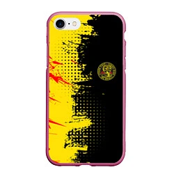 Чехол iPhone 7/8 матовый Кобра Кай Cobra Kai, цвет: 3D-малиновый