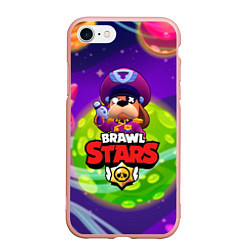 Чехол iPhone 7/8 матовый Brawlstars Генерал Гавс, цвет: 3D-светло-розовый