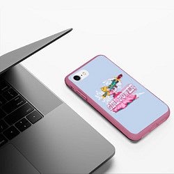 Чехол iPhone 7/8 матовый Сила принцессы, цвет: 3D-малиновый — фото 2
