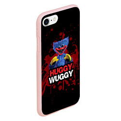 Чехол iPhone 7/8 матовый 3D Хаги ваги Huggy Wuggy Poppy Playtime, цвет: 3D-светло-розовый — фото 2