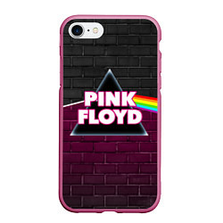 Чехол iPhone 7/8 матовый PINK FLOYD ПИНК ФЛОЙД, цвет: 3D-малиновый