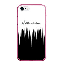 Чехол iPhone 7/8 матовый Mercedes-Benz: White