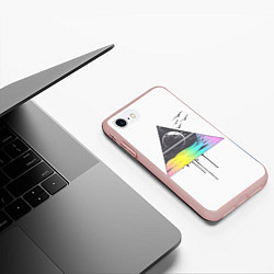 Чехол iPhone 7/8 матовый Окно в неизвестность, цвет: 3D-светло-розовый — фото 2