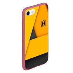 Чехол iPhone 7/8 матовый Honda - Yellow, цвет: 3D-малиновый — фото 2