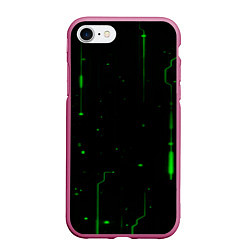 Чехол iPhone 7/8 матовый Neon Green Light