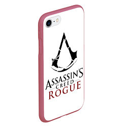 Чехол iPhone 7/8 матовый Assasins creed rogue, цвет: 3D-малиновый — фото 2