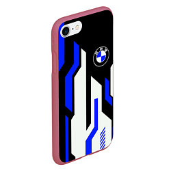 Чехол iPhone 7/8 матовый БМВ BMW AUTO, цвет: 3D-малиновый — фото 2