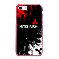 Чехол iPhone 7/8 матовый Mitsubishi Sport Pattern