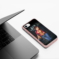 Чехол iPhone 7/8 матовый Claire Redfield from Resident Evil 2 remake by sex, цвет: 3D-светло-розовый — фото 2
