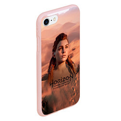 Чехол iPhone 7/8 матовый Aloy Horizon Forbidden Zero Dawn, цвет: 3D-светло-розовый — фото 2