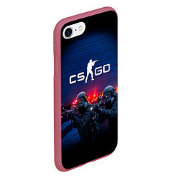 Чехол iPhone 7/8 матовый Special Air Service CS GO, цвет: 3D-малиновый — фото 2