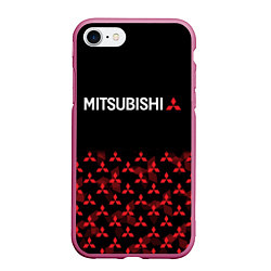 Чехол iPhone 7/8 матовый MITSUBISHI HALF PATTERN