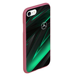 Чехол iPhone 7/8 матовый MERCEDES-BENZ AMG NEON STRIPES PETRONAS, цвет: 3D-малиновый — фото 2