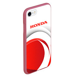 Чехол iPhone 7/8 матовый Хонда HONDA, цвет: 3D-малиновый — фото 2