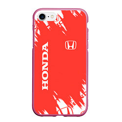 Чехол iPhone 7/8 матовый Хонда sport, цвет: 3D-малиновый