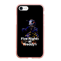 Чехол iPhone 7/8 матовый Five Nights at Freddys: Security Breach воспитател, цвет: 3D-светло-розовый