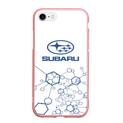 Чехол iPhone 7/8 матовый Субару subaru, цвет: 3D-баблгам