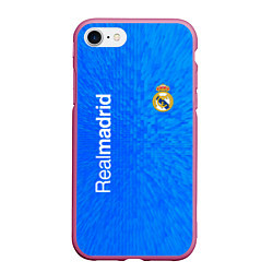 Чехол iPhone 7/8 матовый Реал мадрид real madrid abstraction, цвет: 3D-малиновый