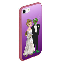 Чехол iPhone 7/8 матовый Свадьба - Чертовски привлекательные, цвет: 3D-малиновый — фото 2