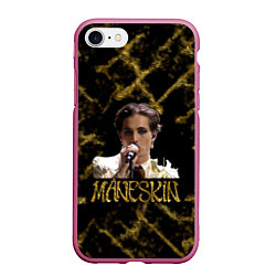 Чехол iPhone 7/8 матовый Maneskin Coraline Sanremo gold edition, цвет: 3D-малиновый